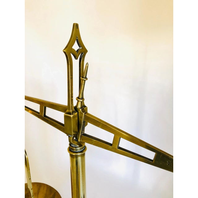Victorian Antique Brass Scales, Set of 2 For Sale - Image 6 of 8