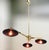 Not Yet Made - Made To Order Trio Pendant Polished Brass Amethyst Bubbles Shade Flush Mount by Fabio LTD For Sale - Image 5 of 5