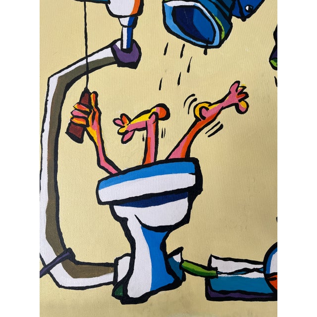 2006 "Transformation" Graffiti Pop Art Canvas by Ferenc Balint For Sale - Image 4 of 11