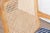 Wood Provincial Cane With Indigo Seat Chair For Sale - Image 7 of 10