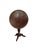This vintage coffee table, crafted from fine walnut, dates back to the late 19th century. It features a round, sail-shaped...