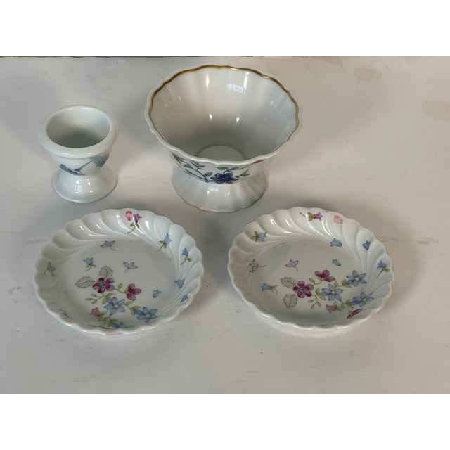 3 pcs of small Handpainted Limoges Haviland France dishes and bowl with florals.