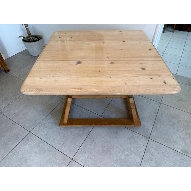 Farmhouse Jogl Table in Spruce Wood, 1970s For Sale - Image 10 of 11