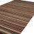 Traditional 1970s Vintage Geometric Striped Beige Brown and Multicolor Wool Kilim Rug For Sale - Image 3 of 6