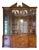 Vintage Baker Furniture Georgian Mahogany Breakfront China Cabinet For Sale