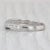 0.25ctw Contoured Diamond Wedding Band Platinum Size 5.25 Guard Anniversary Ring For Sale In Greensboro - Image 6 of 8