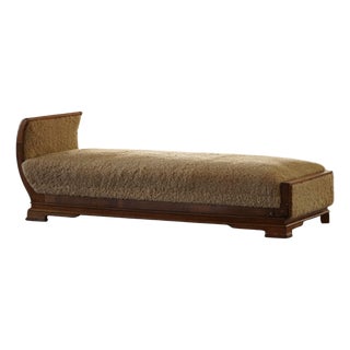 Art Deco Danish Daybed in Lambswool, 1930s For Sale