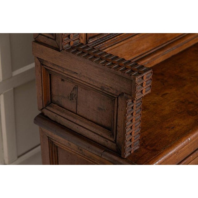 Wood Large 19th Century Italian Carved Walnut Settle, 1800 For Sale - Image 7 of 15