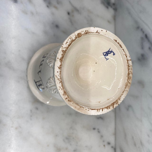 Antique Italian Apothecary Jar Venetian Porcelain Urn Large For Sale - Image 11 of 11