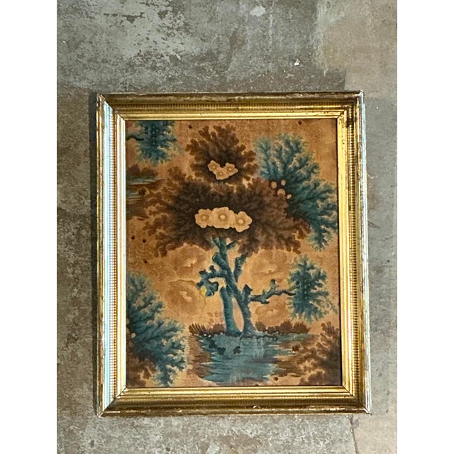 Vintage Framed Printed Fabric For Sale In West Palm - Image 6 of 12