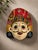 A highly expressive vintage Nepalese papier-mâché mask, likely originating from the Kathmandu Valley and reflecting the...