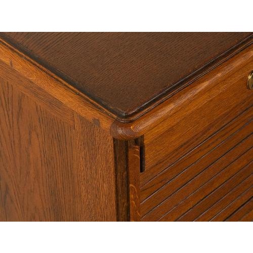 Art Deco Roller Shutter Cabinet For Sale - Image 13 of 14