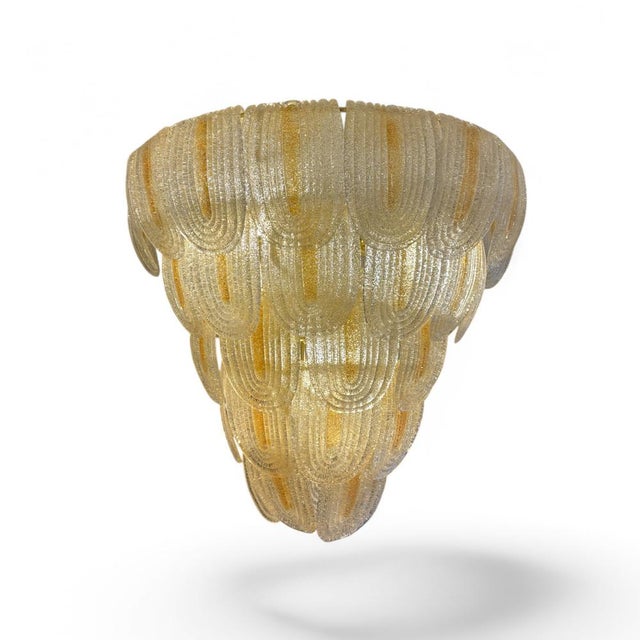 Art Deco Frozen Combined Murano Glass Lamp For Sale - Image 5 of 5