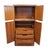 Wood Thomasville Furniture Agenda Collection Solid Walnut MCM Mid Century Modern 40" Armoire 23411-340 For Sale - Image 7 of 14