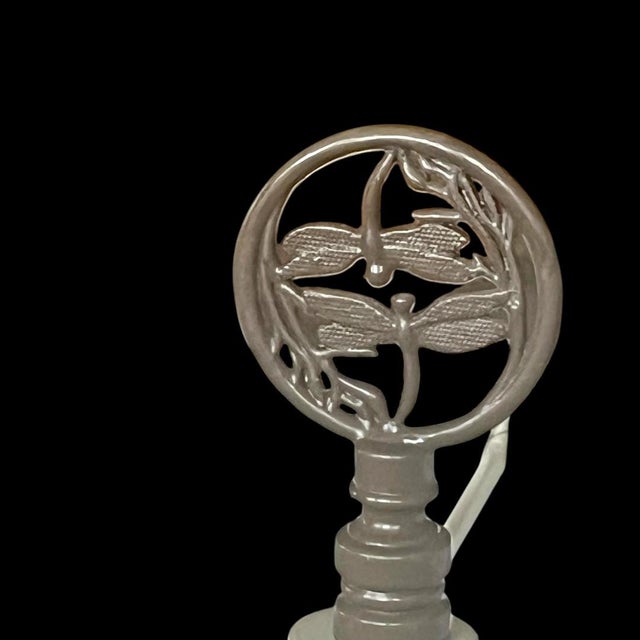 2020s Table Lamp in a Beautiful Victorian Bird and Floral Pattern For Sale - Image 5 of 9