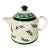 Vintage Dansk Nordic Knits Green Ceramic Teapot With Lid Excellent Condition For Sale