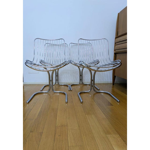 Space Age Margot Table and Radiofreccia Chairs by Gastone Rinaldi for Rima Padova, Italy, 1970s, Set of 5 For Sale - Image 18 of 18