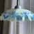 Vintage Pendant Light in White and Blue Glass with Wavy Edge, 1980s For Sale - Image 10 of 18