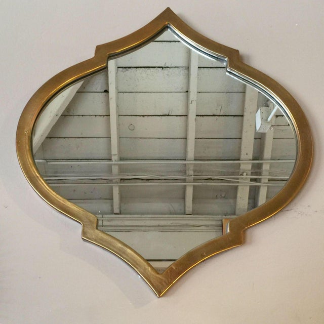 Gold Quatrefoil Metal Mirror Chairish