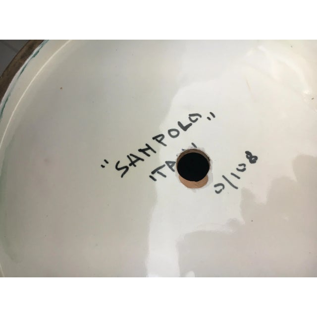 San Polo Venezia Italian Harlequin Ceramic Vase For Sale In Los Angeles - Image 6 of 13