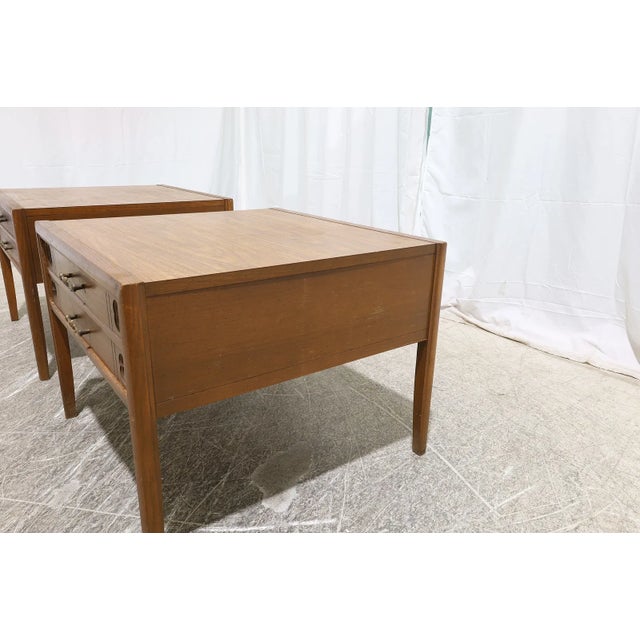 Mersman Mid Century Nightstands or End Tables by Mersman - Pair For Sale - Image 4 of 11