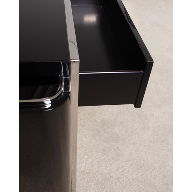 Ralph Lauren Art Deco Style Lacquered Duke Nightstand For Sale - Image 14 of 18