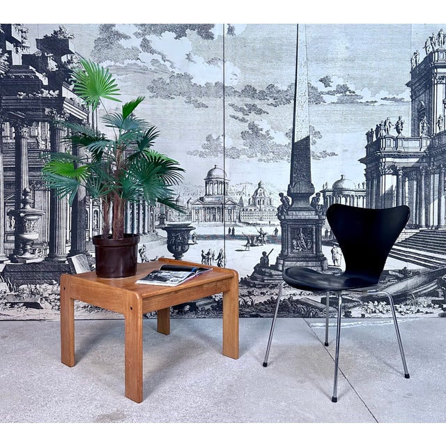 Vintage Brutalist Side Table in Oak by Yngve Ekström for Swedese, 1970s For Sale - Image 14 of 18