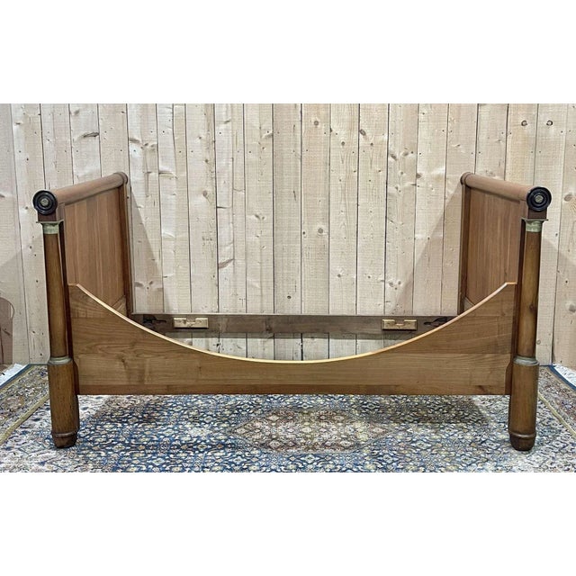 Antique Empire Boat Bed, 1800s For Sale - Image 4 of 4