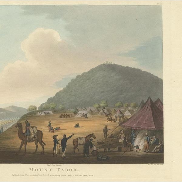 F.B. Spilsbury, Mount Tabor, 1803, Paper For Sale - Image 4 of 10