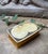 Plastic 1930s Art Deco Butterscotch Bakelite Hinged Box With Marbled Lid For Sale - Image 7 of 7
