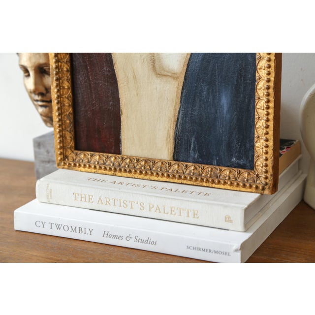 Original Framed Abstract Painting in Antique Gold Frame For Sale In New York - Image 6 of 14