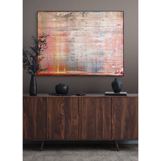 Abstract Contemporary Abstract Oil on Canvas "Abstract Informal 2024-2113-3" by Robert Niesse For Sale - Image 3 of 10