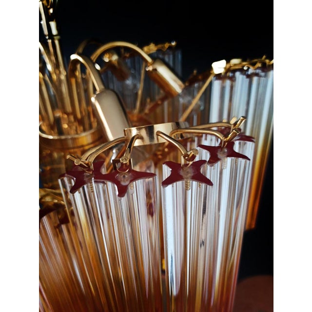 Vintage Murano Glass Chandelier, 1980 For Sale - Image 12 of 18