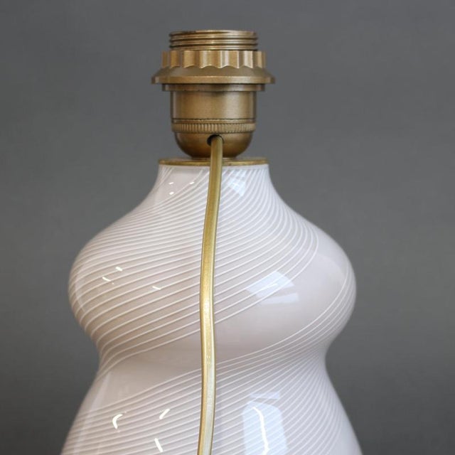 Vintage Italian Murano Glass Table Lamp, 1970s For Sale - Image 6 of 13