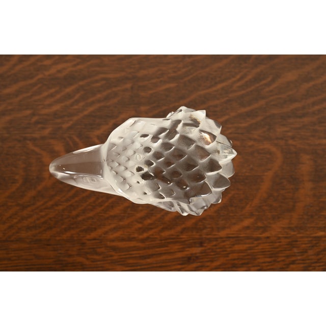 Lalique "Eagle Head" Art Deco Crystal Paperweight For Sale - Image 10 of 12