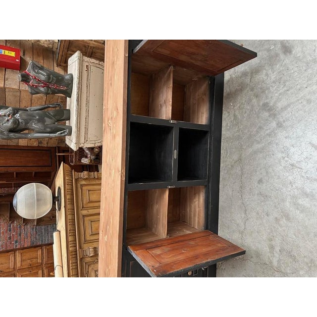 Vintage Handcrafted Wood Sideboard For Sale - Image 6 of 11