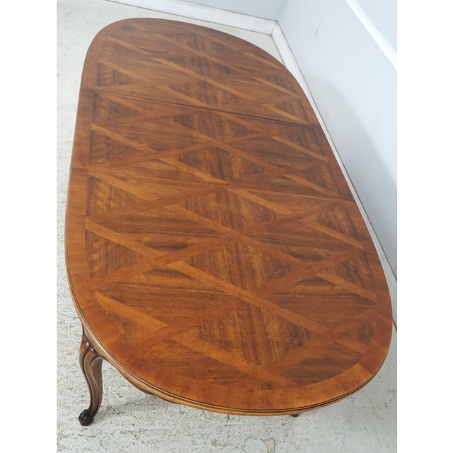 Baker French Walnut Dining Room Table For Sale - Image 14 of 18