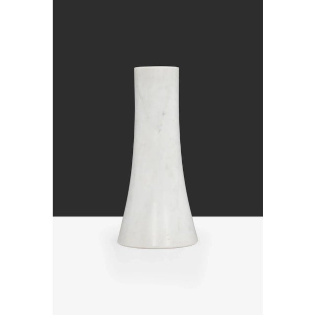 Angelo Mangiarotti for Skipper Vase in Carrara Marble