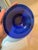 Very large ! 18.5” tall. Masterfully crafted hefty art glass, gold fleck throughout, cobalt blue and semi sheer gold in...