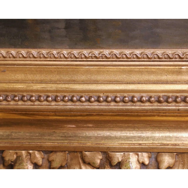 19th C. Spanish Oil Painting of Cattle Signed Antonio Cortes in Giltwood Frame For Sale - Image 11 of 12