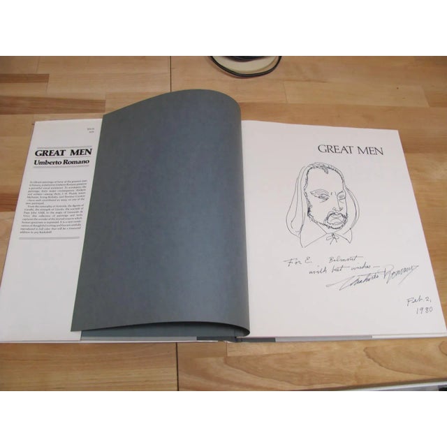 Umberto Romano's book regarding his series of painting titled GREAT MEN. the book contains 39 full page images of...