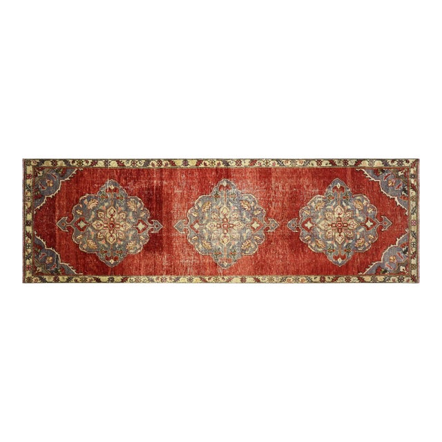 1960s Turkish Oushak Runner For Sale