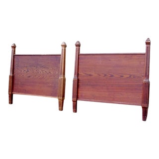 Swiss Pitch Pine Twin Beds - a Pair For Sale