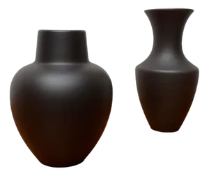 Vintage German Wormser Terra-Sigillata Pottery Vase, Set of 2