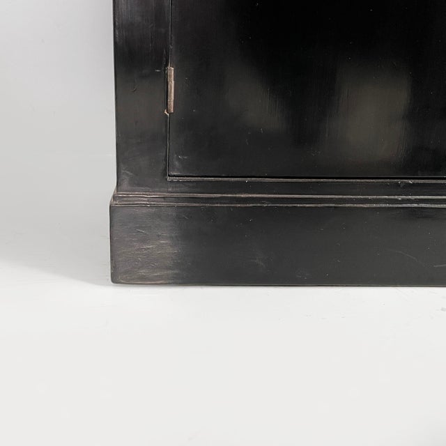 Italian Art Deco Sideboard in Black Wood, 1930s For Sale - Image 17 of 18