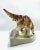 Brown Large Hunting Dog with Duck Figurine in Porcelain from Royal Dux Bohemia, 1940s For Sale - Image 8 of 10