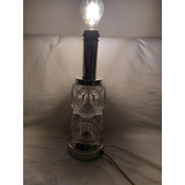 Ice Glass Table Lamp by Peill & Putzler, 1970s For Sale - Image 13 of 14