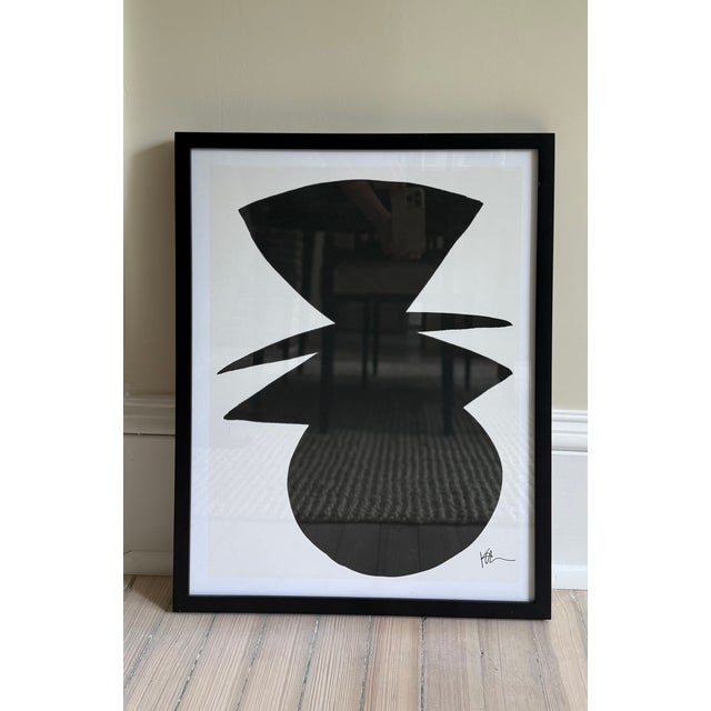 Abstract Kate Roebuck (B. 1985) "Abstract Shape 3" Print, Framed For Sale - Image 3 of 6