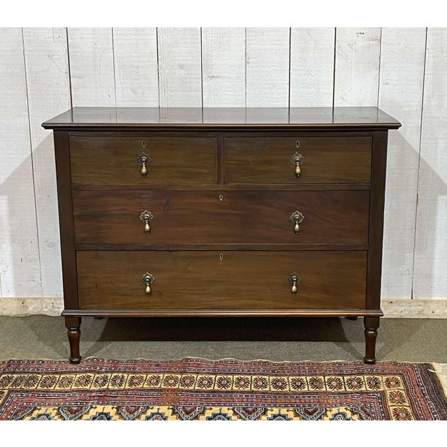 English Mahogany Chest of Drawers, 1930s For Sale - Image 15 of 15