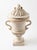 Italian Mid 20th Century Italian White Glazed Ceramic Lidded Urn For Sale - Image 3 of 7